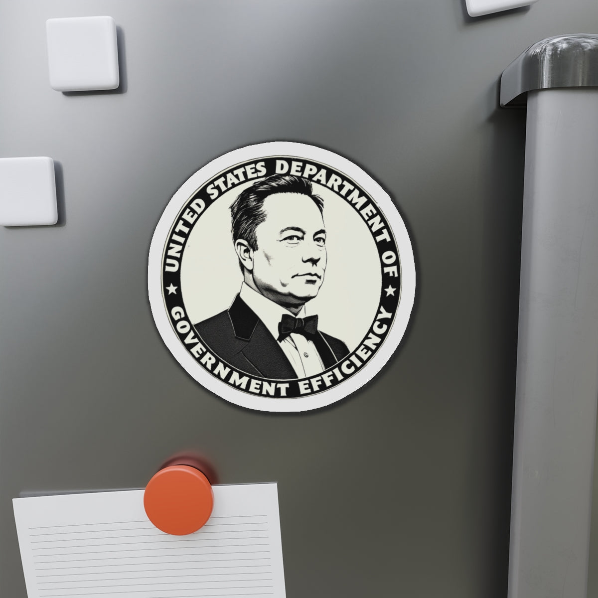 US DOGE Elon Musk Die-Cut Magnets