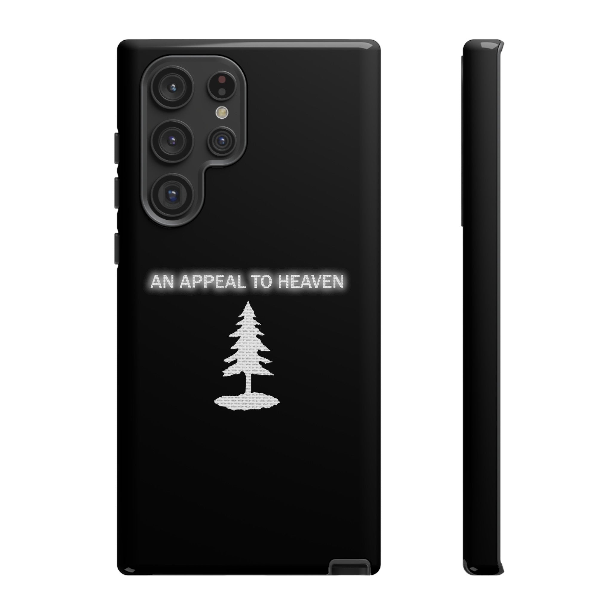 An Appeal To Heaven Flag Tough Cases Black & White