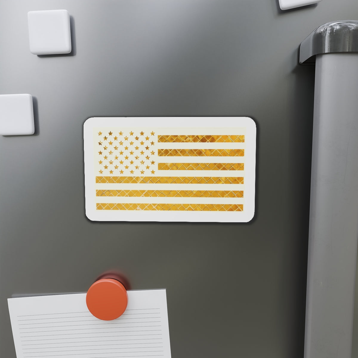 Ultimate USA Flag Gold Mosaic Old Glory Die-Cut Magnets