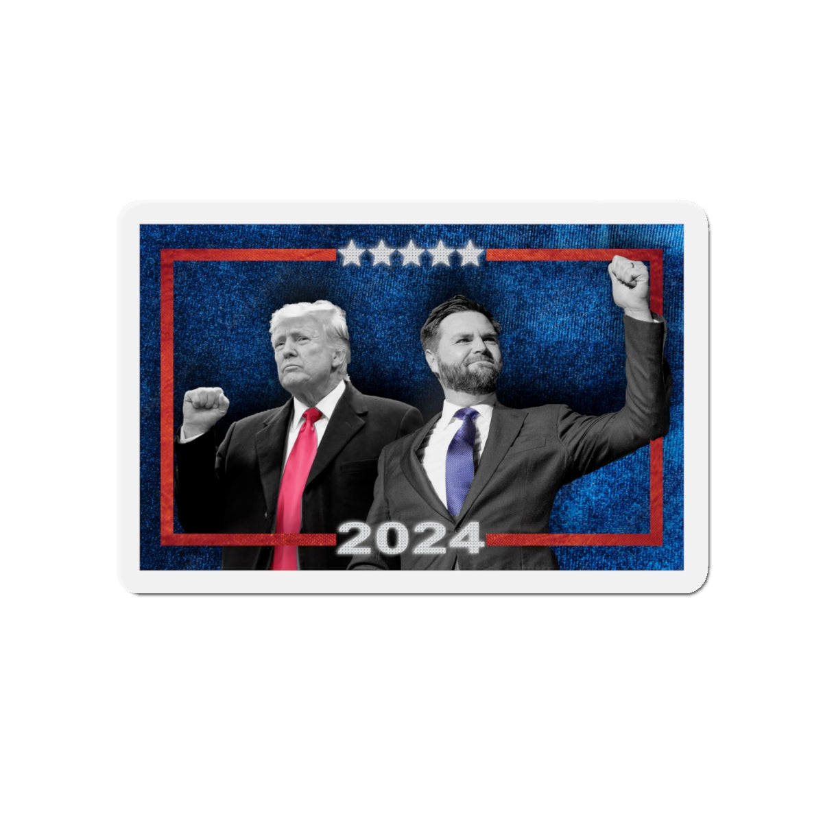 Trump Vance Make America Great Again Portrait! 2024 Die-Cut Magnets