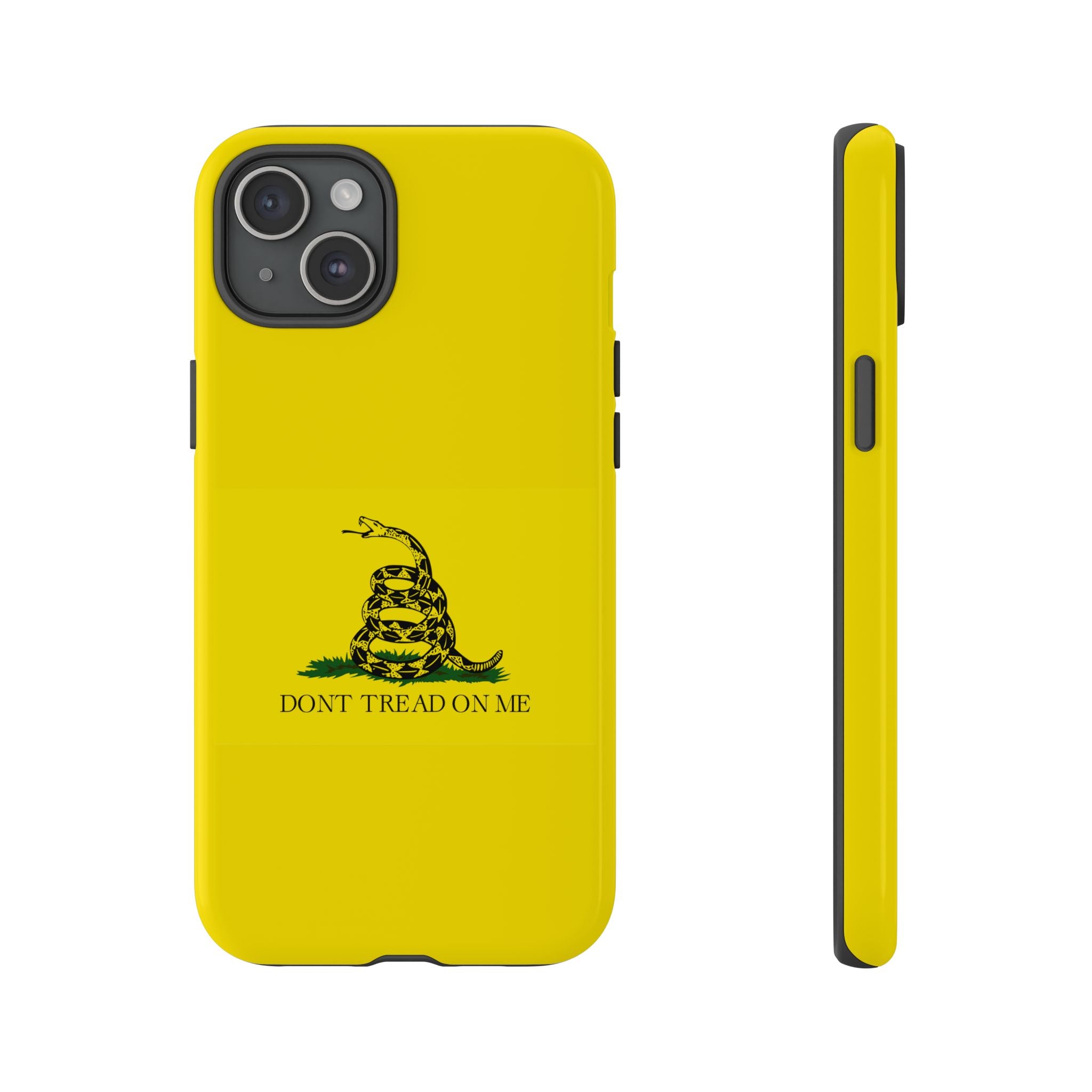 Gadsden flag "Dont Tread on Me" Tough Yellow Cases