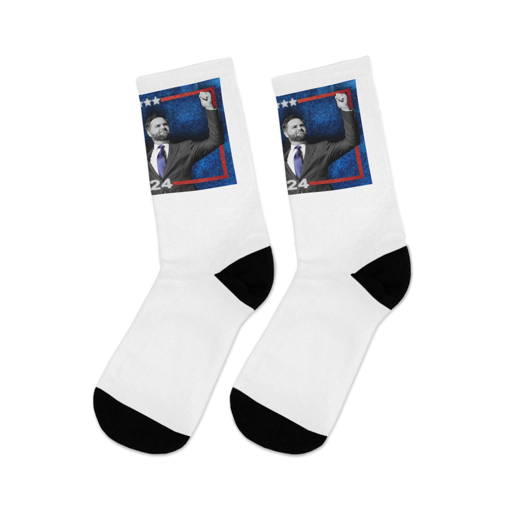 Trump Vance Make America Great Again Portrait 2024! Recycled Poly Socks