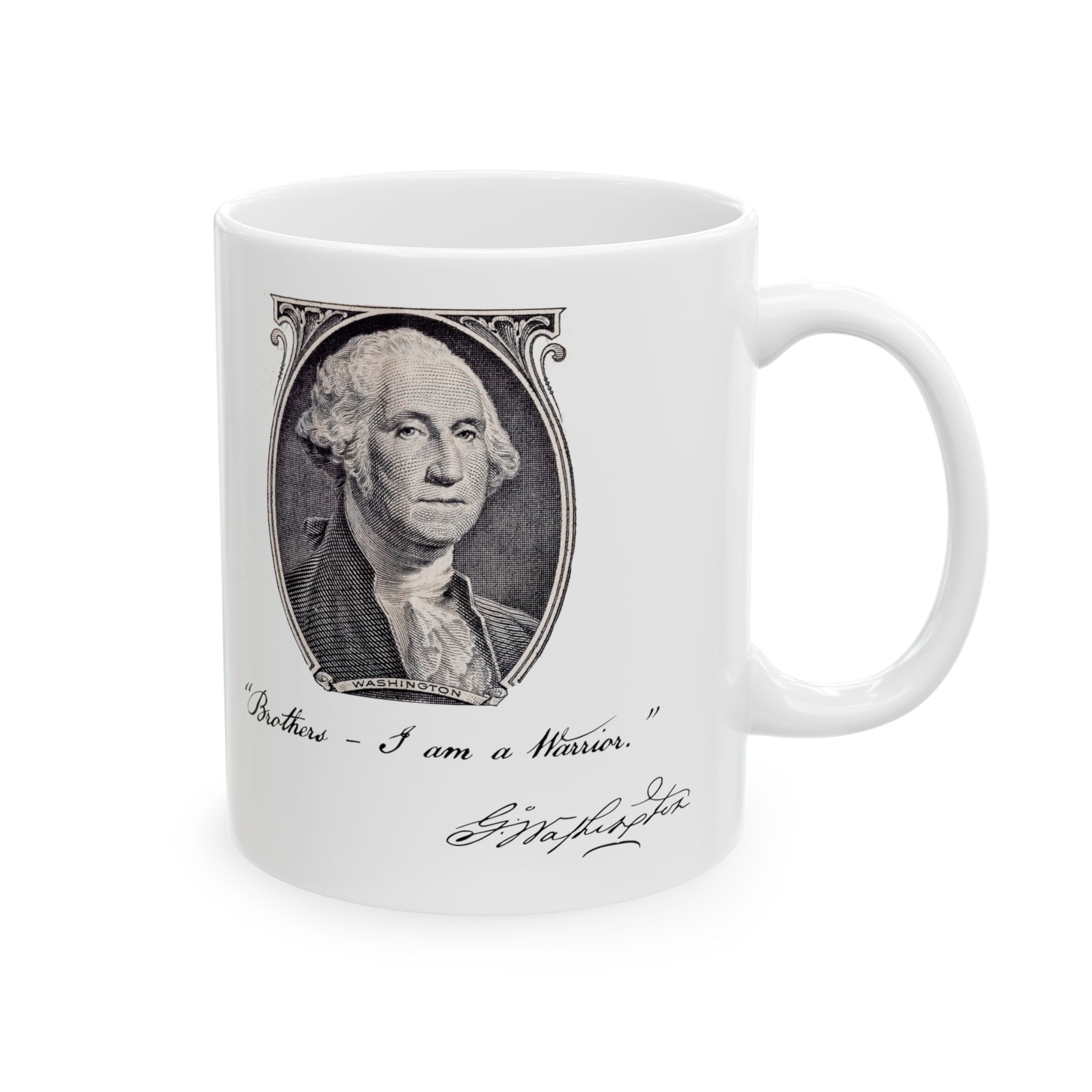 President George Washington Ceramic Mug, (11oz, 15oz)