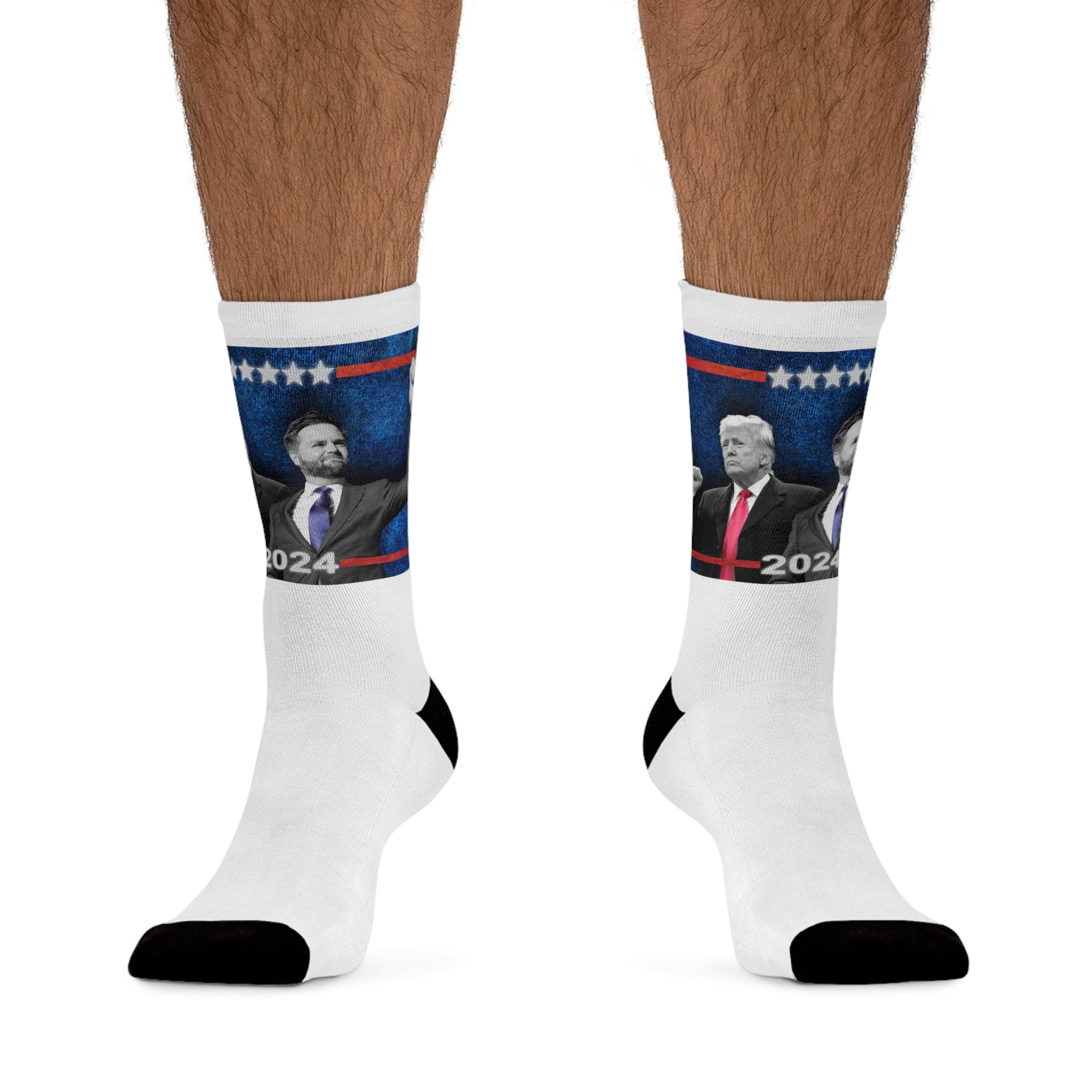 Trump Vance Make America Great Again Portrait 2024! Recycled Poly Socks