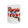 Florida For Trump 2024 Ceramic Mug, (11oz, 15oz)