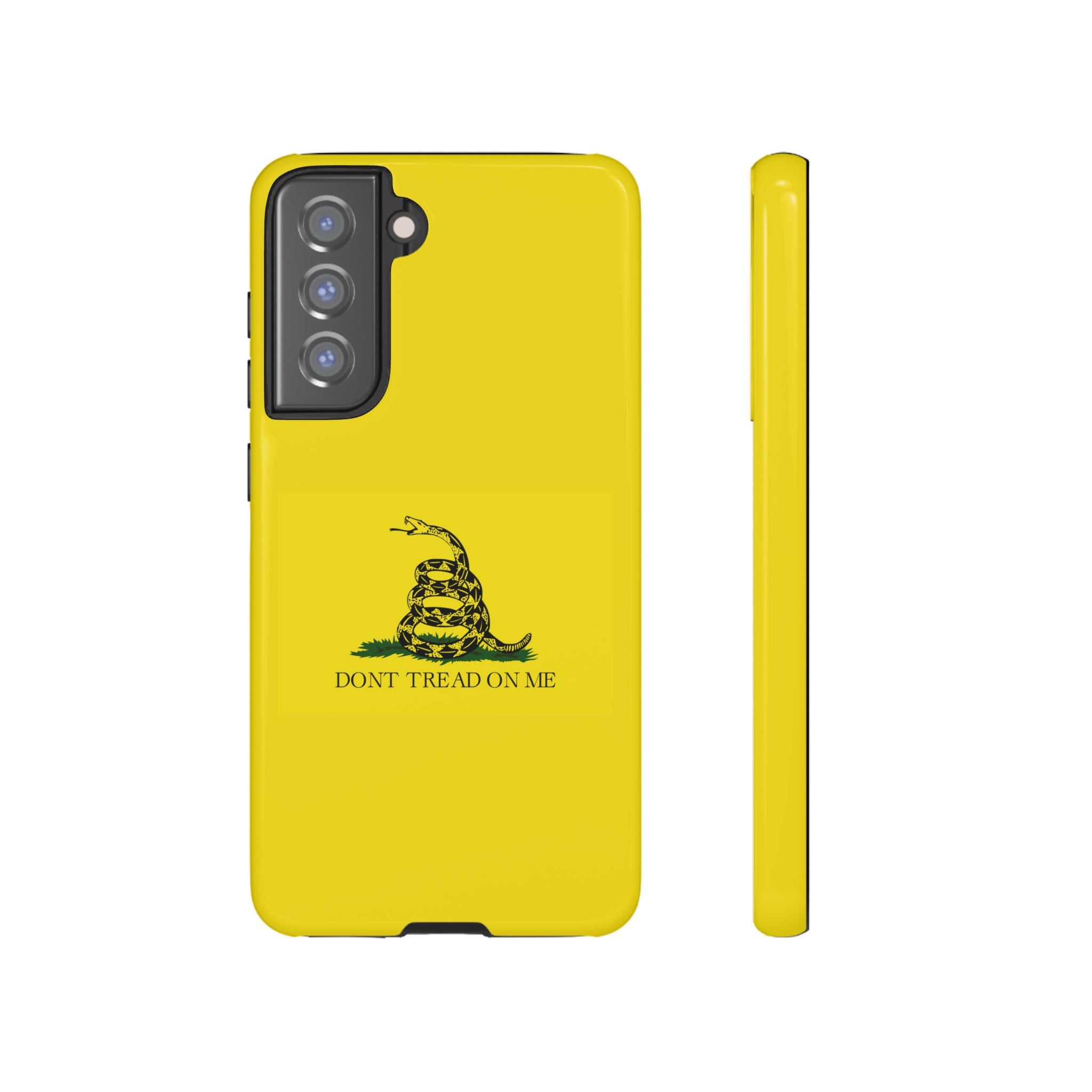 Gadsden flag "Dont Tread on Me" Tough Yellow Cases