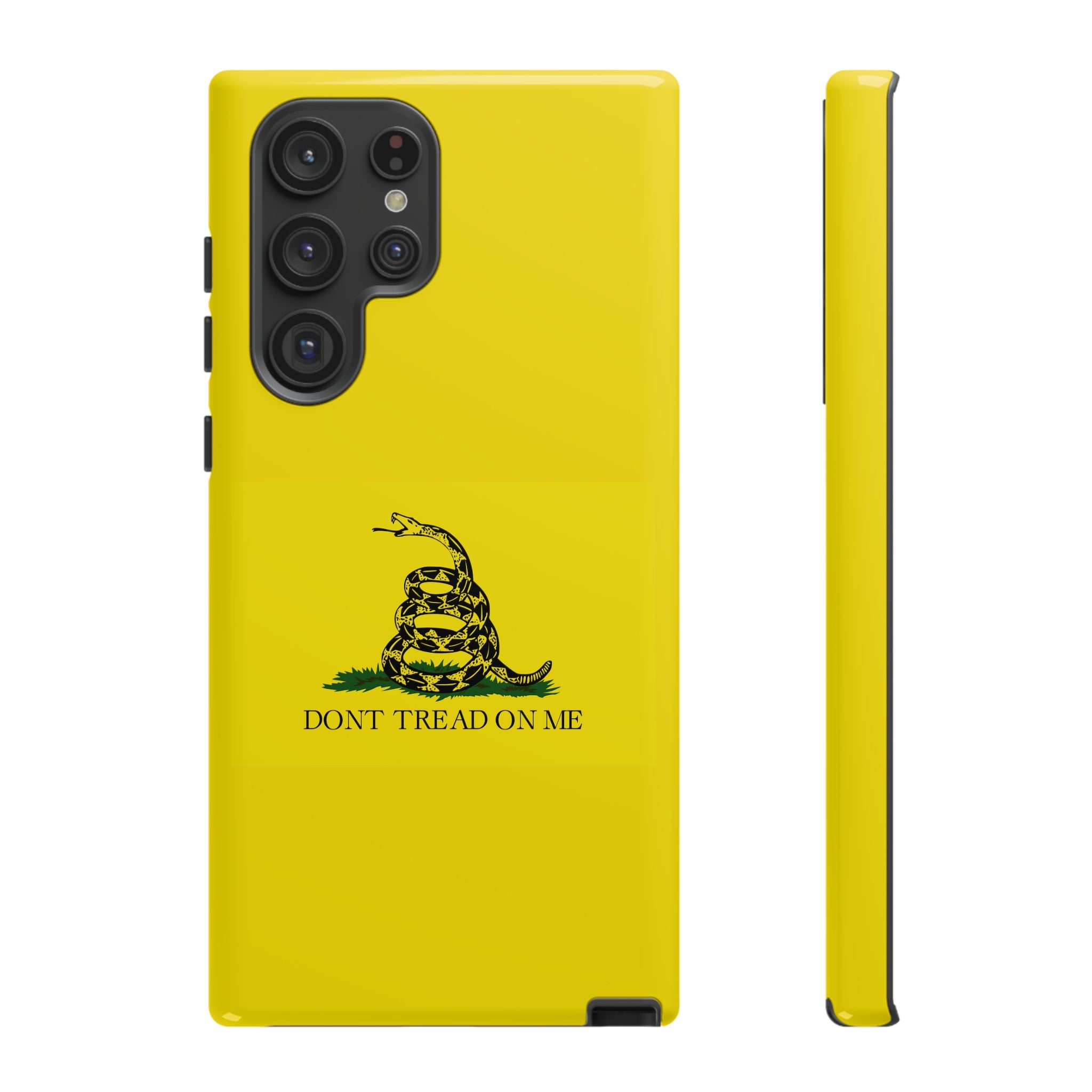 Gadsden flag "Dont Tread on Me" Tough Yellow Cases