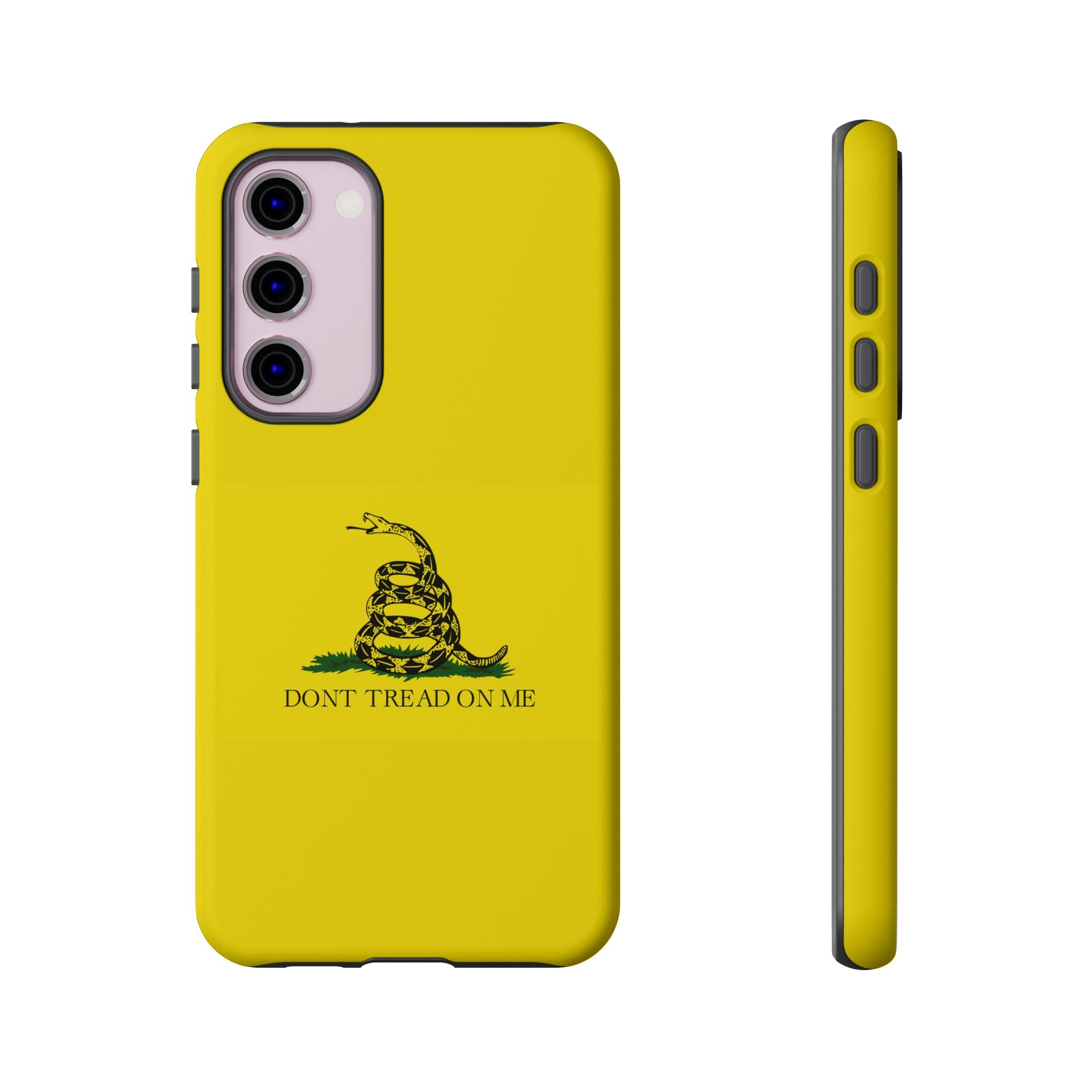 Gadsden flag "Dont Tread on Me" Tough Yellow Cases