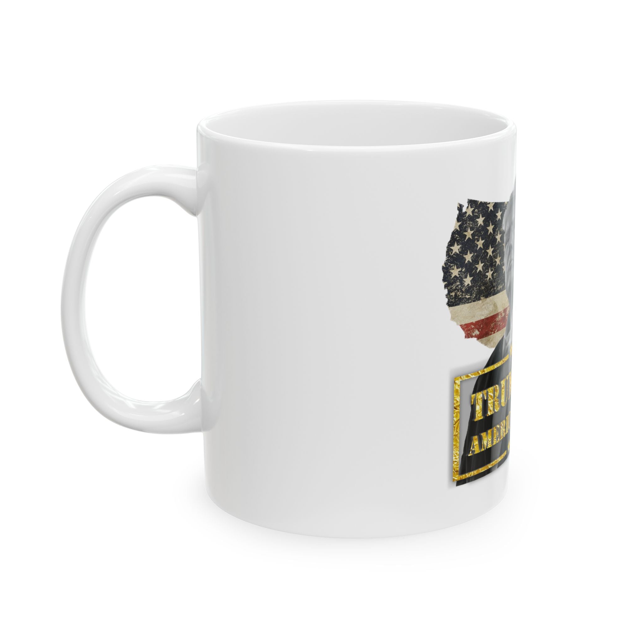 Trump 2024 American Badass Ceramic Mug, (11oz, 15oz)