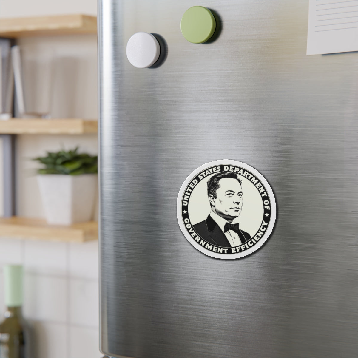 US DOGE Elon Musk Die-Cut Magnets