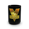 IngSoc Party Accent Black Coffee Mug, 15oz