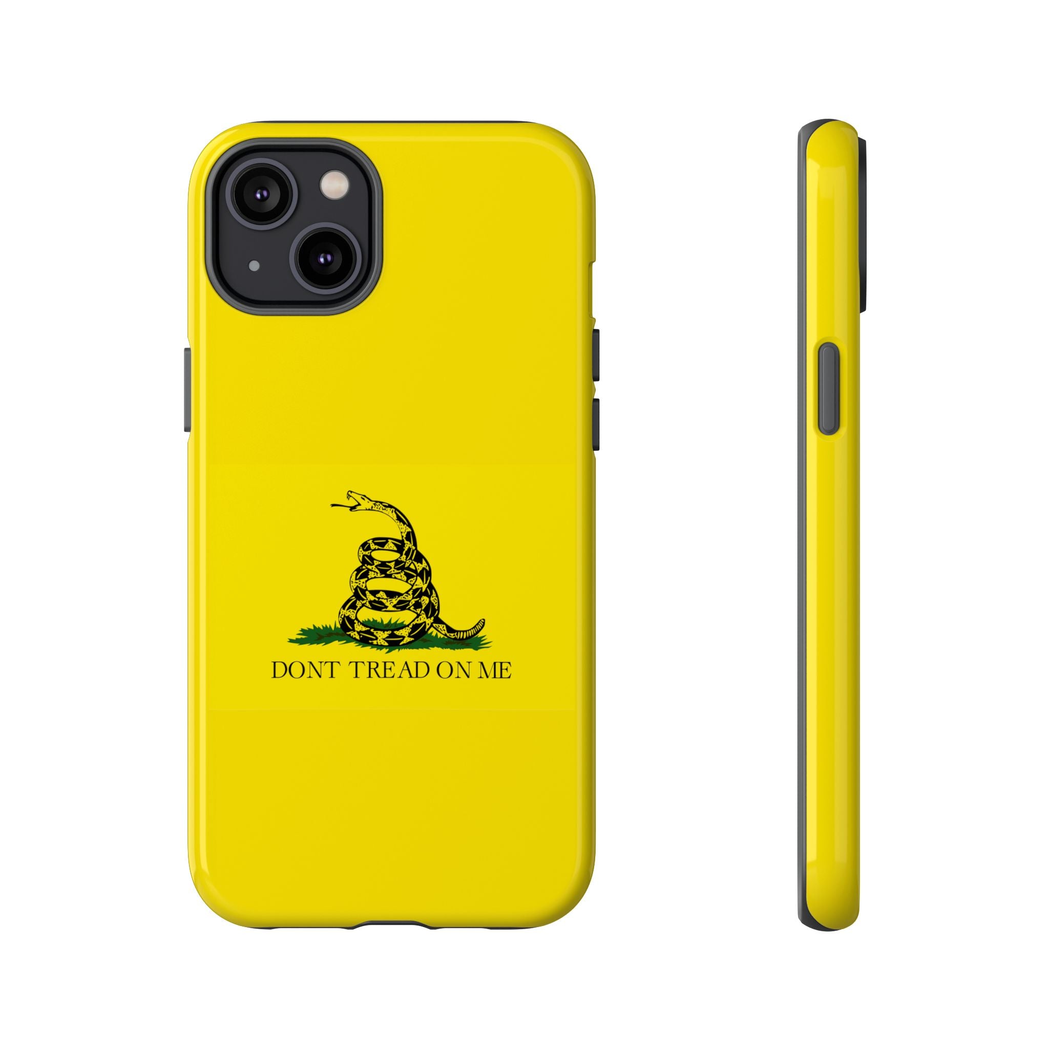 Gadsden flag "Dont Tread on Me" Tough Yellow Cases