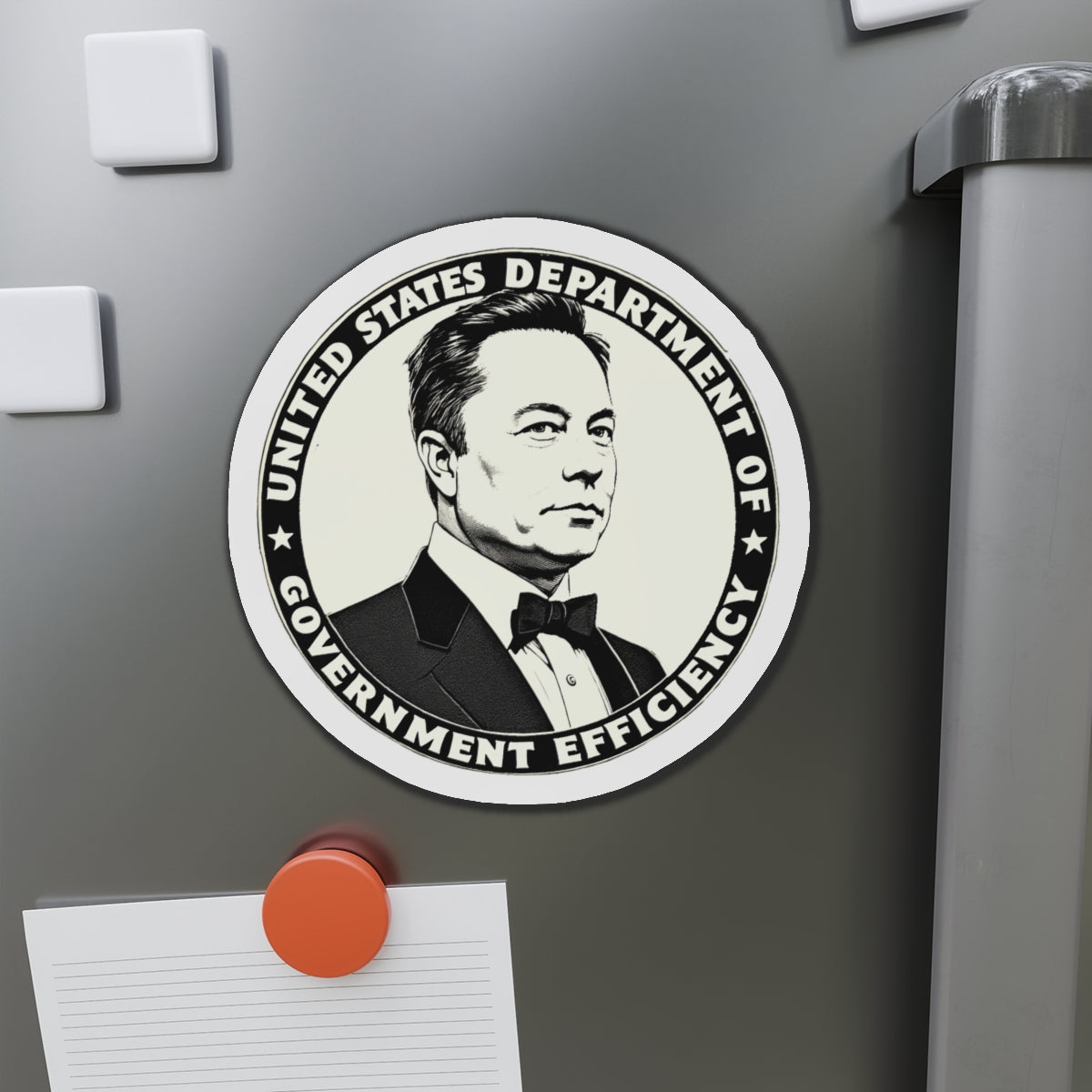 US DOGE Elon Musk Die-Cut Magnets