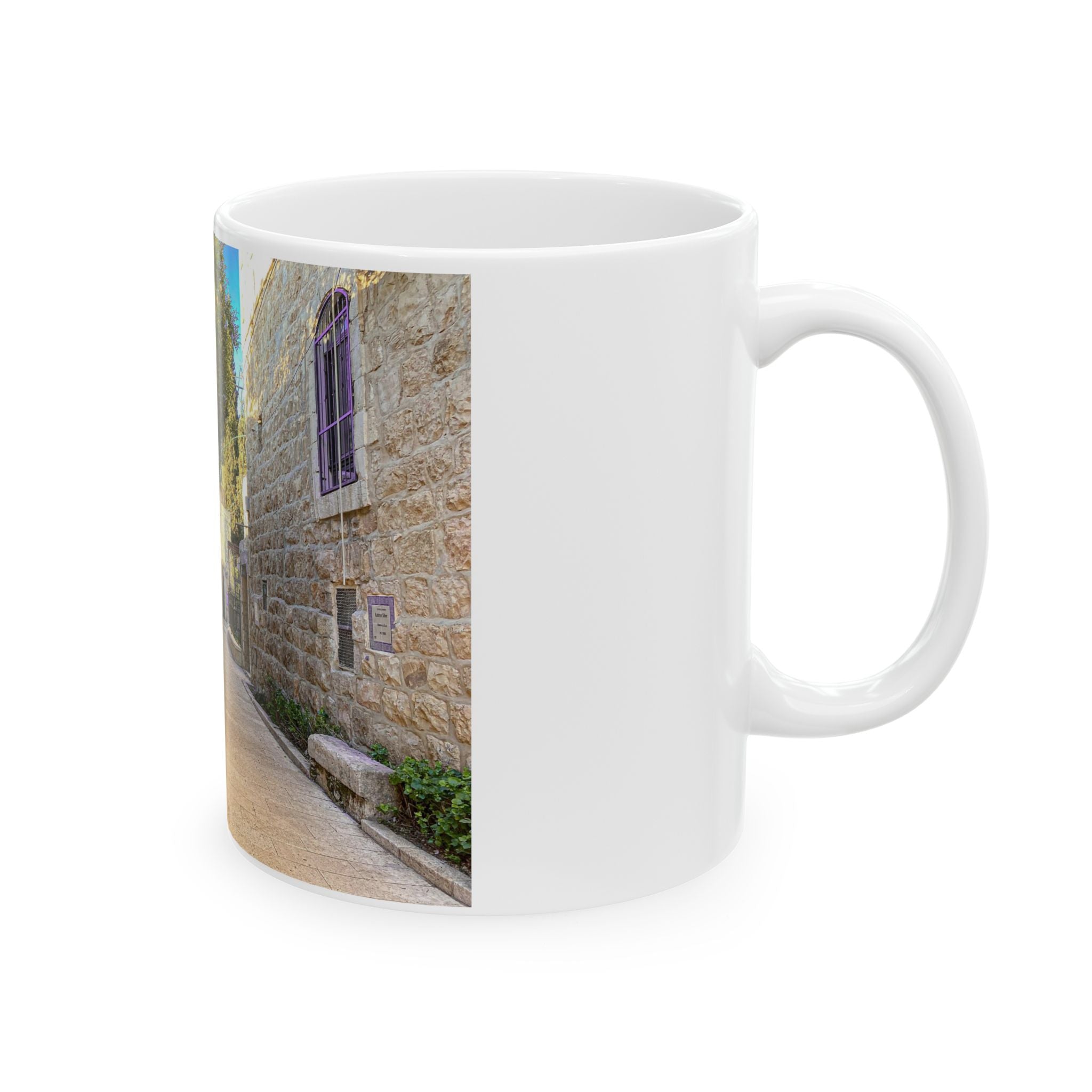 Jerusalem Old City Jewish Quarter Alley Ceramic Mug, (11oz, 15oz)