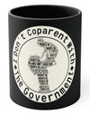 I Don't Co-Parent With The Government: Villages Don't Raise Kids Accent Coffee Mug, 11oz