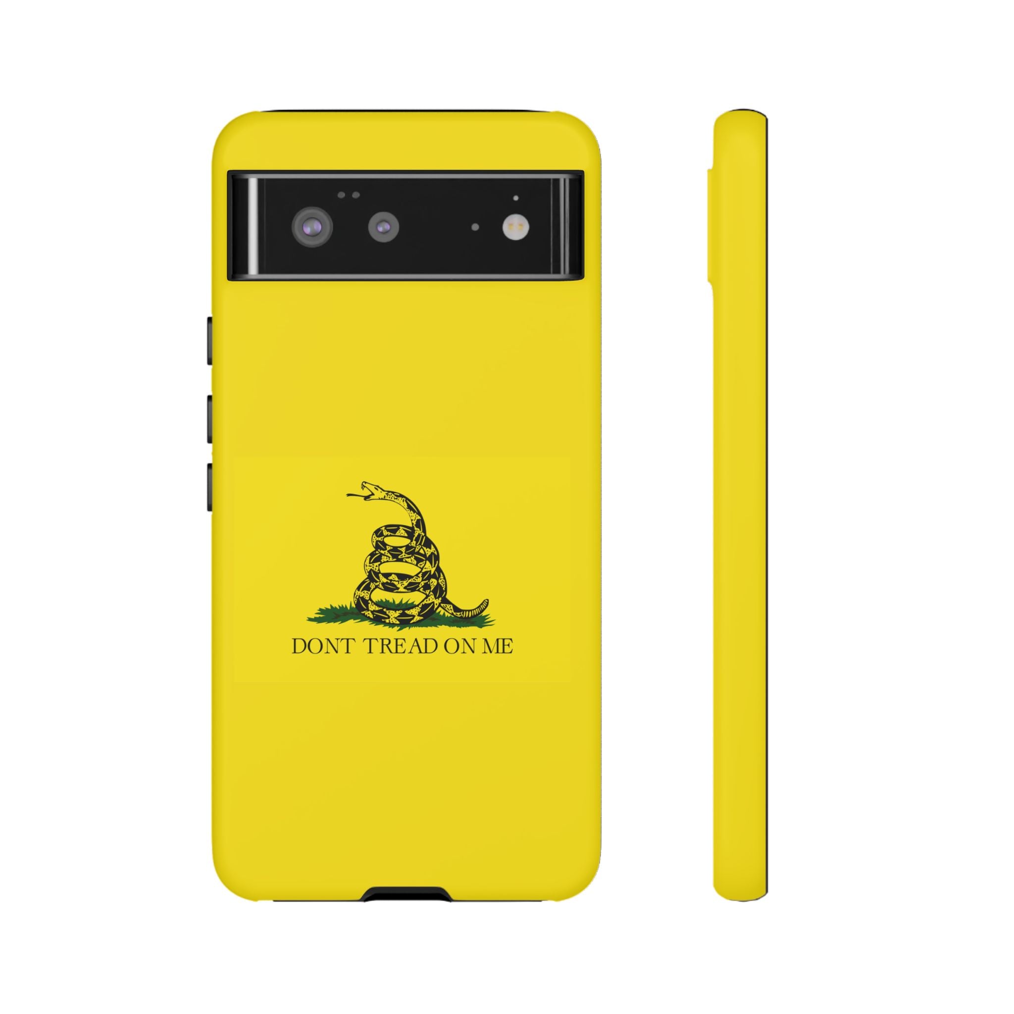 Gadsden flag "Dont Tread on Me" Tough Yellow Cases