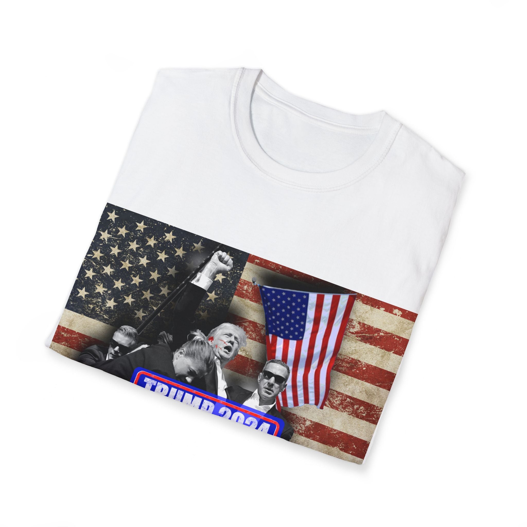 Trump 2024 "Fight!" T-Shirt – Commemorate July 13th, 2024 with a Patriotic Message