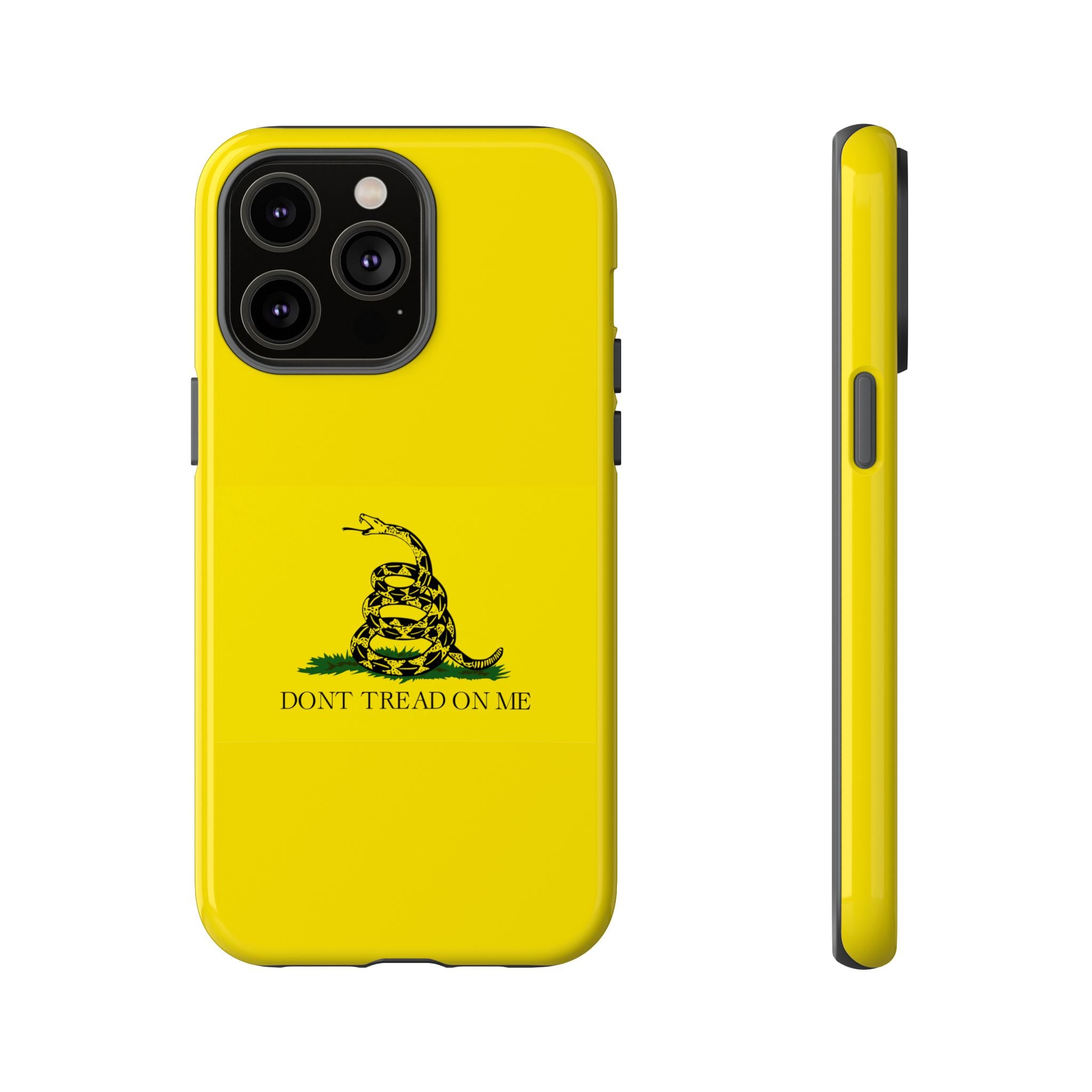 Gadsden flag "Dont Tread on Me" Tough Yellow Cases