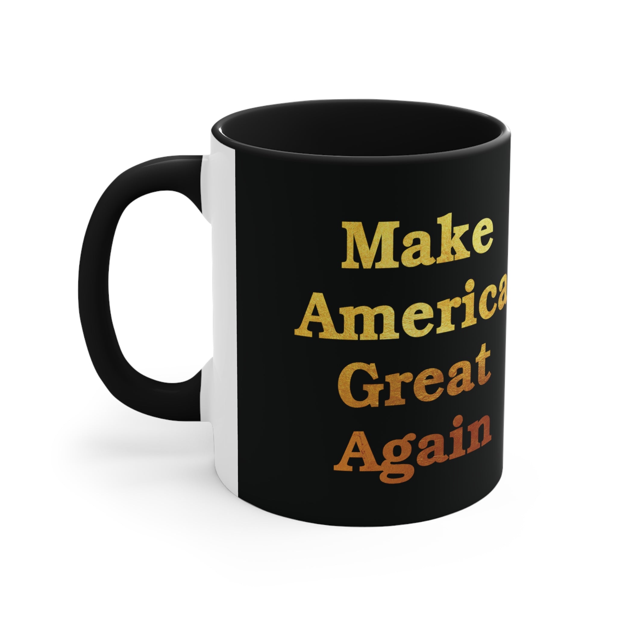 Ultimate MAGA Gold Leaf Accent Coffee Mug, 11oz