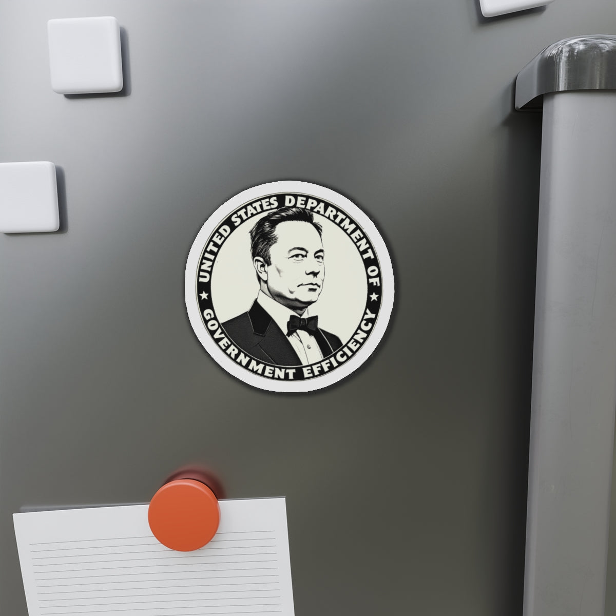 US DOGE Elon Musk Die-Cut Magnets