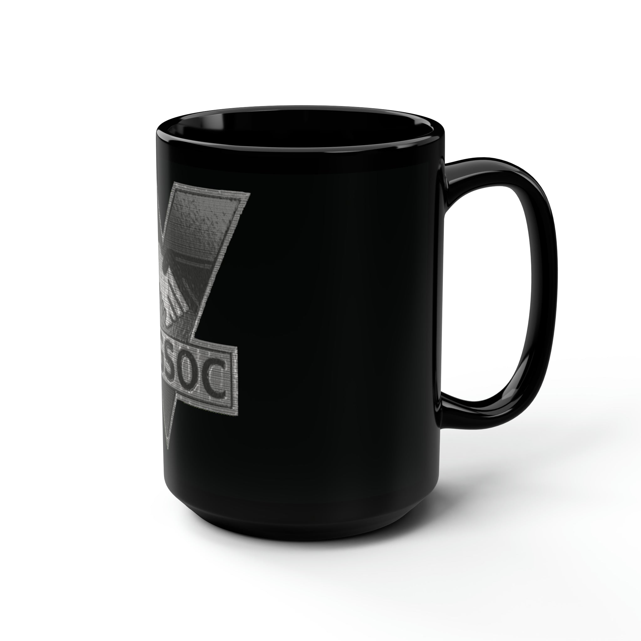 IngSoc Party Accent Black Coffee Mug, 15oz