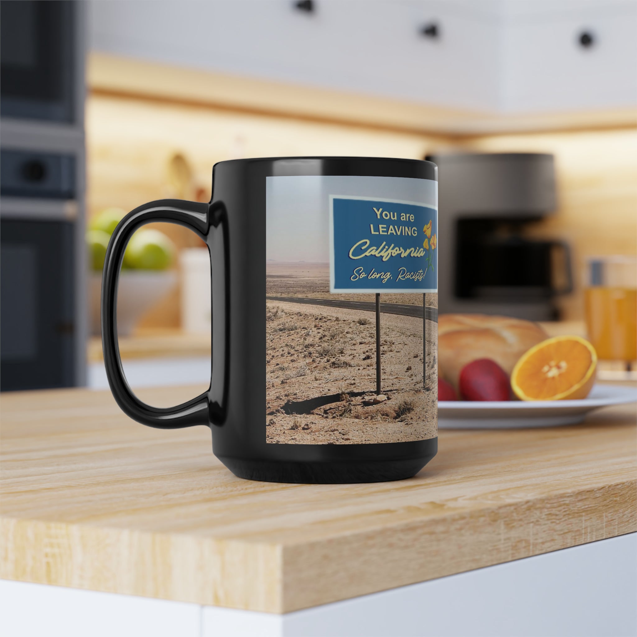 Funny California Exodus Accent Coffee Mug, 15oz