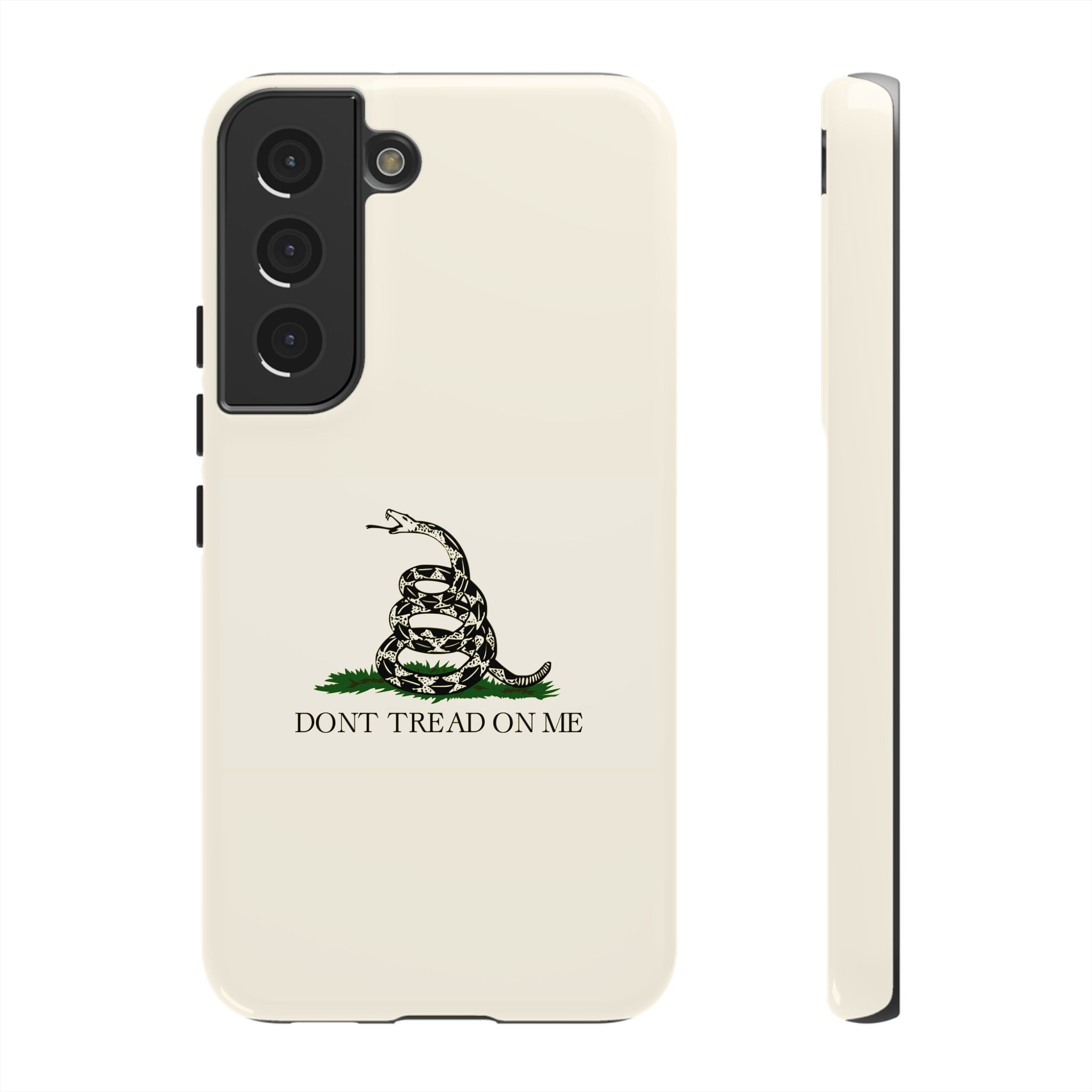 Gadsden flag "Dont Tread on Me" Tough Black & Yellow Cases