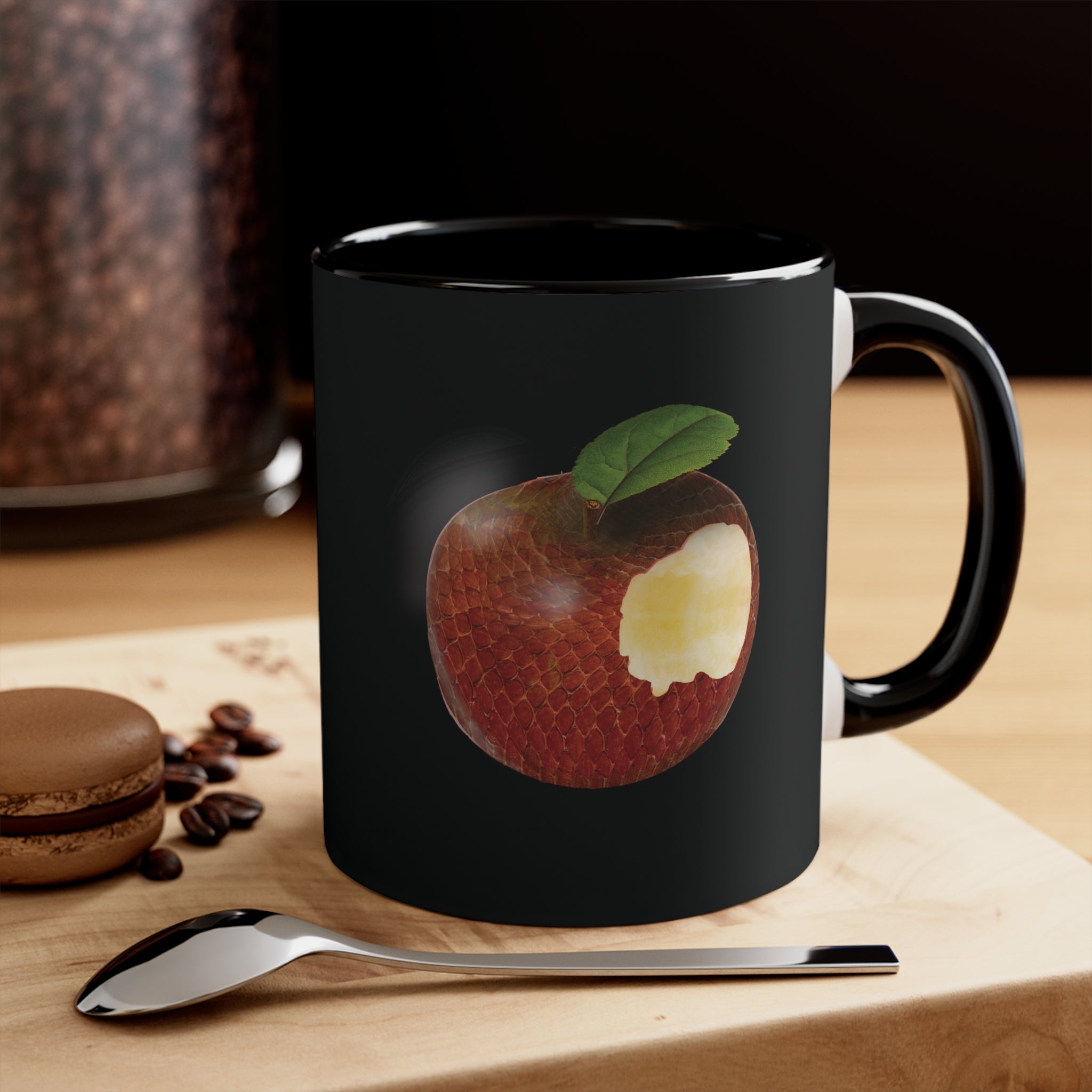 The Adam and Eve Apple: Original Sin Series Accent Coffee Mug, 11oz