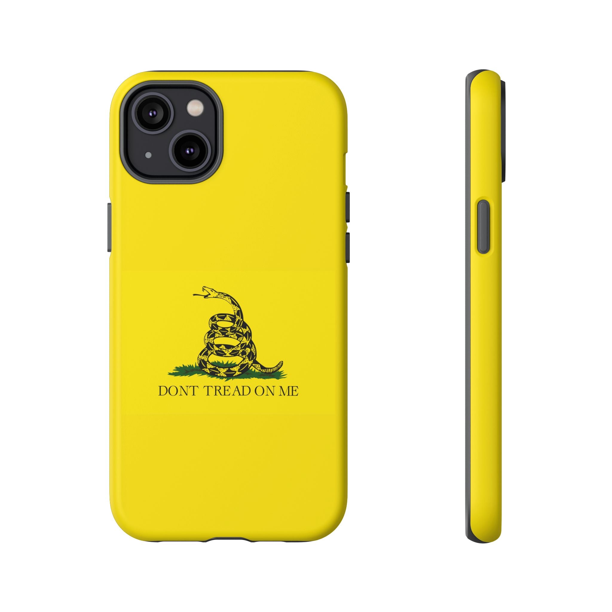 Gadsden flag "Dont Tread on Me" Tough Yellow Cases