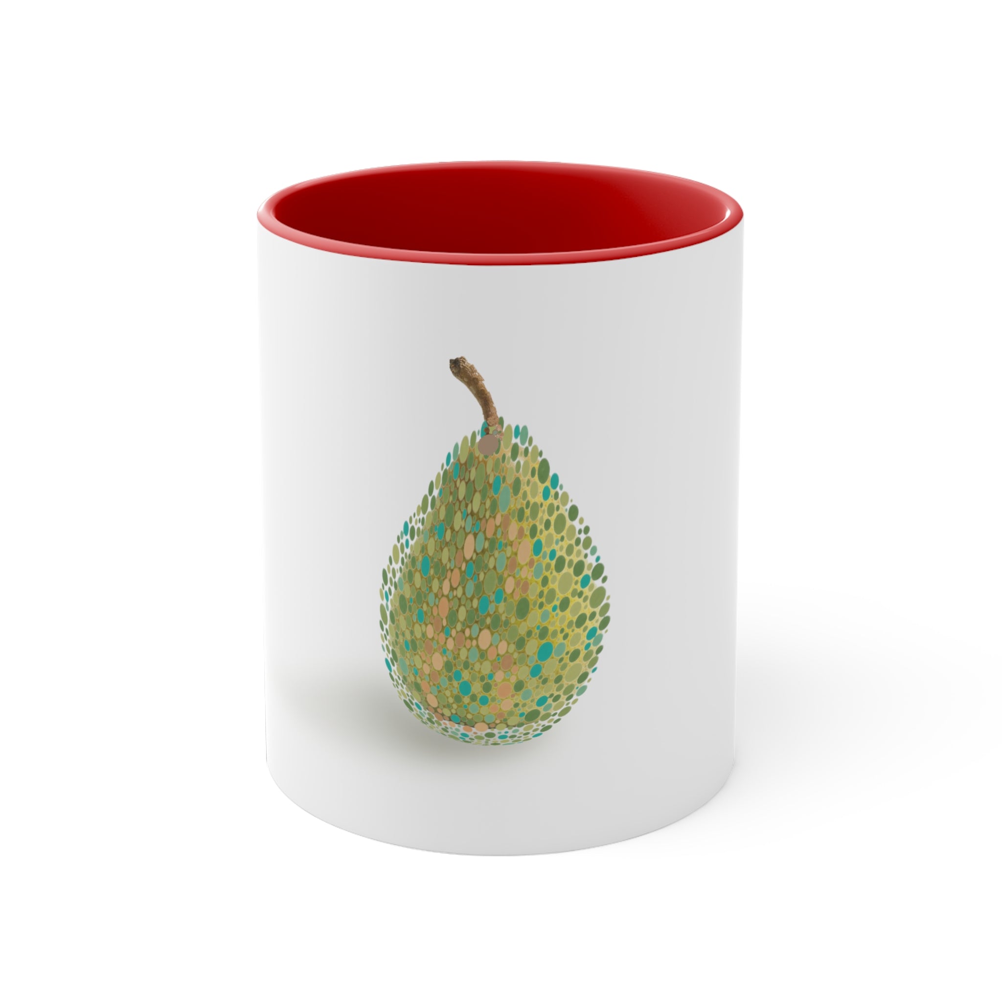 Ishihara Pear Fruit Abstract Artwork  Accent Coffee Mug, 11oz