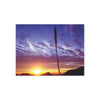 Agave Plant in The Franklin Mountains, El Paso, Texas at Sunrise - Satin Poster (300gsm)