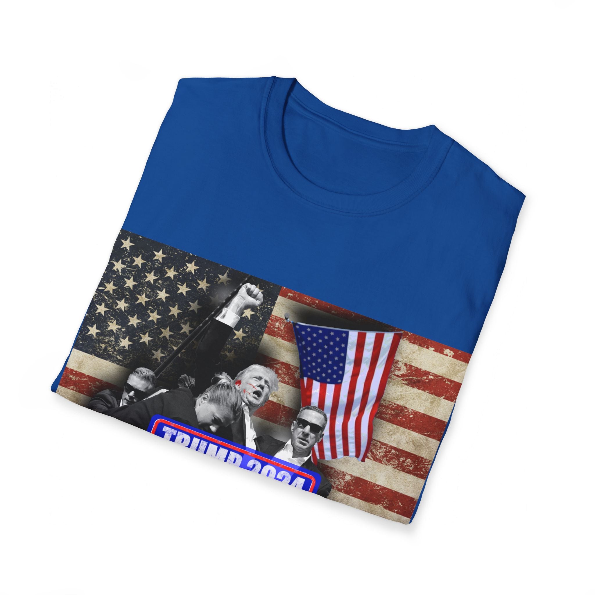 Trump 2024 "Fight!" T-Shirt – Commemorate July 13th, 2024 with a Patriotic Message