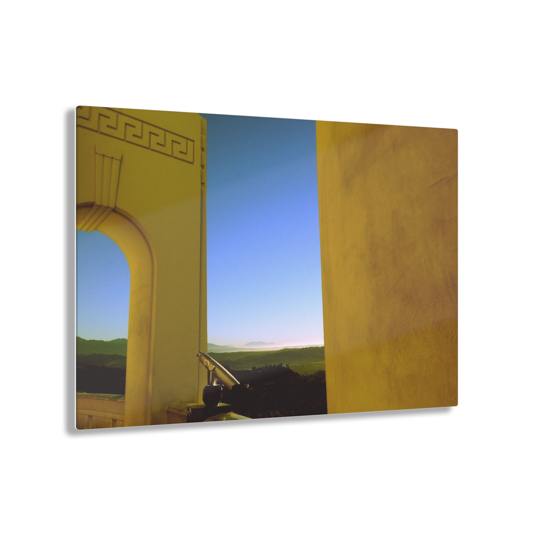 A Tranquil Perch at The Griffith Observatory on a Bright Sunny Afternoon in Los Angeles, California - Acrylic Print