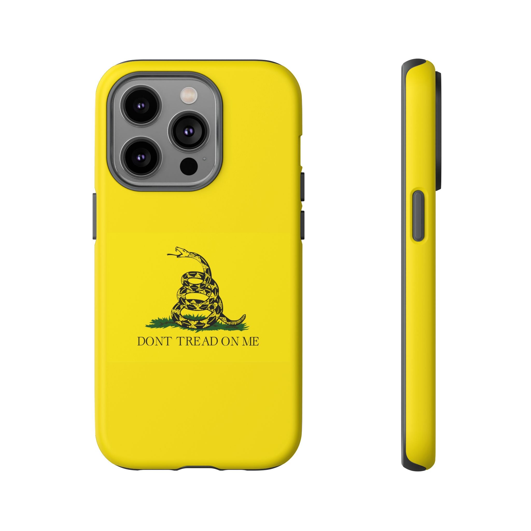 Gadsden flag "Dont Tread on Me" Tough Yellow Cases