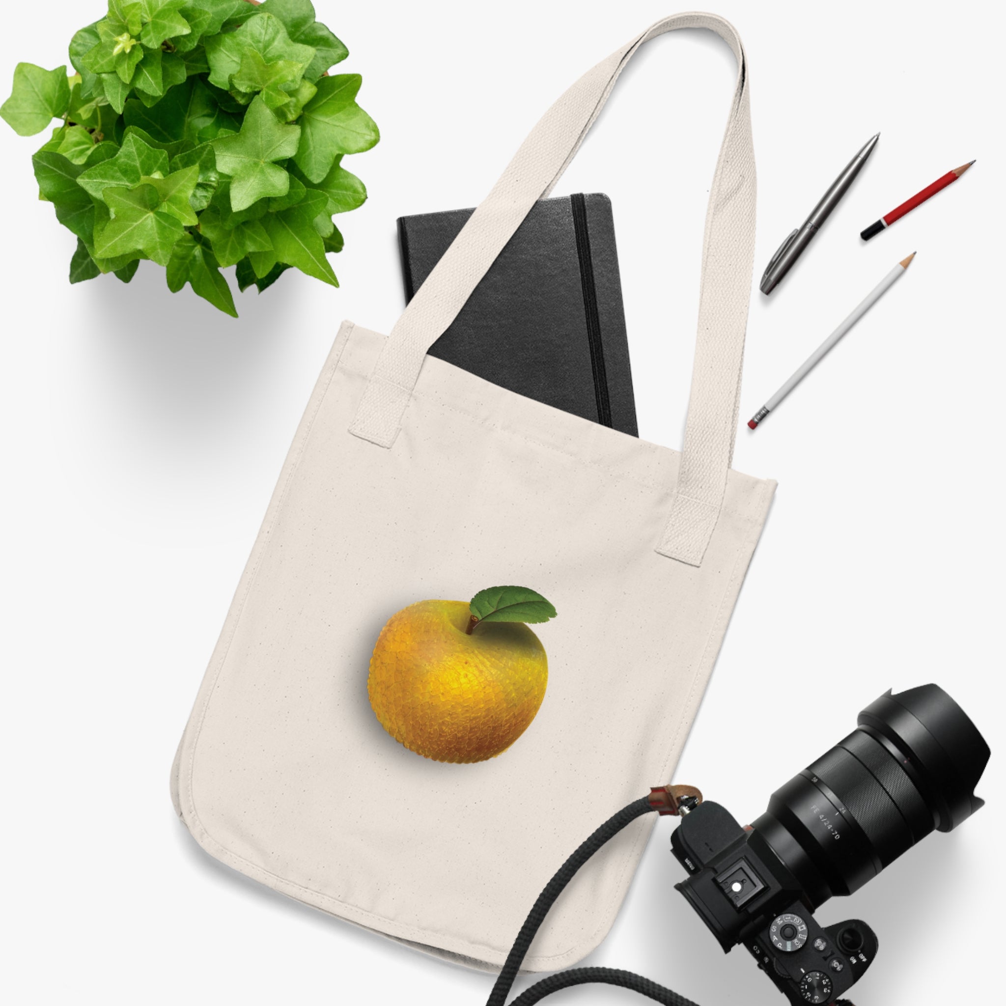 The Adam and Eve Apple: Original Sin Series Canvas Tote Bag