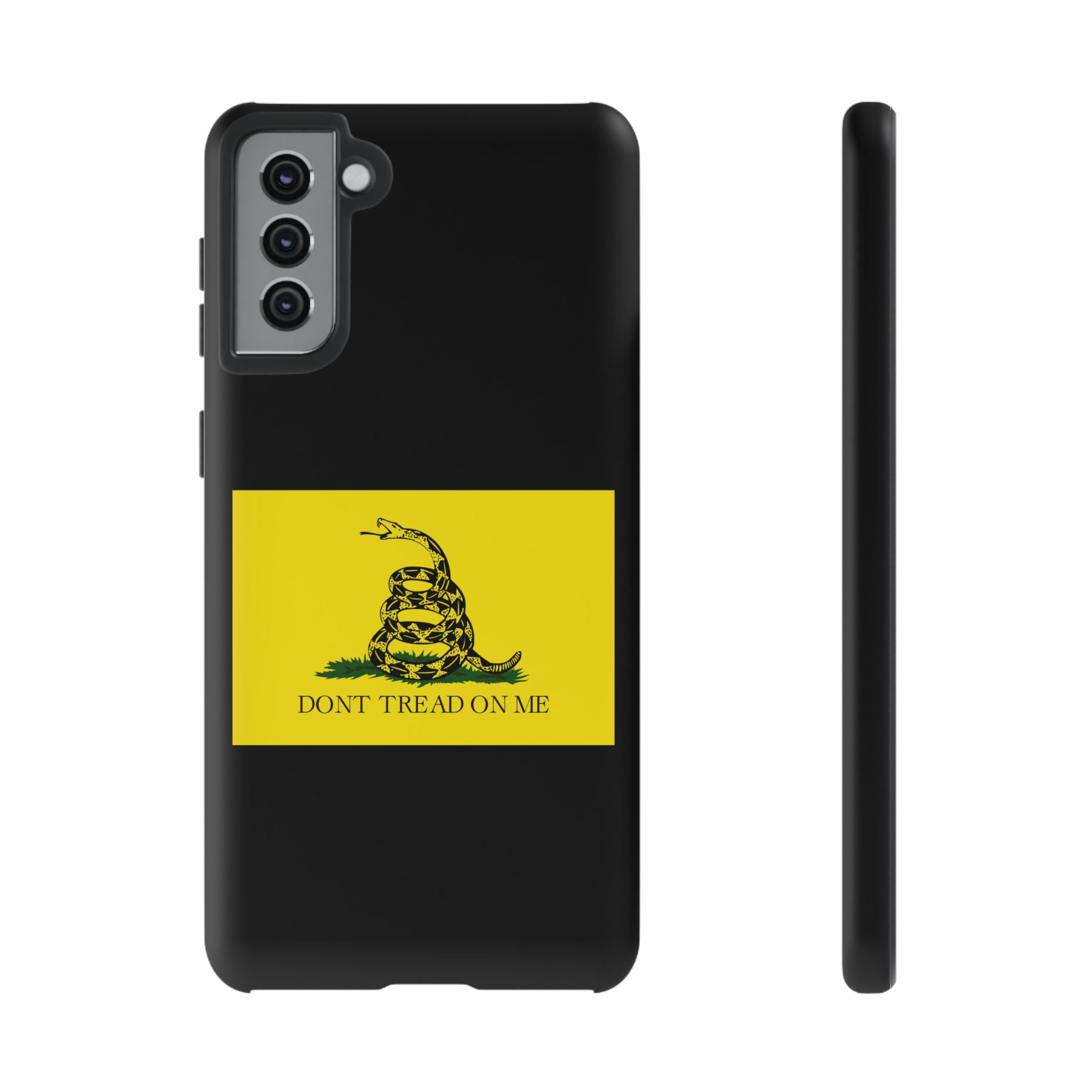 Gadsden flag "Dont Tread on Me" Tough Black & Yellow Cases