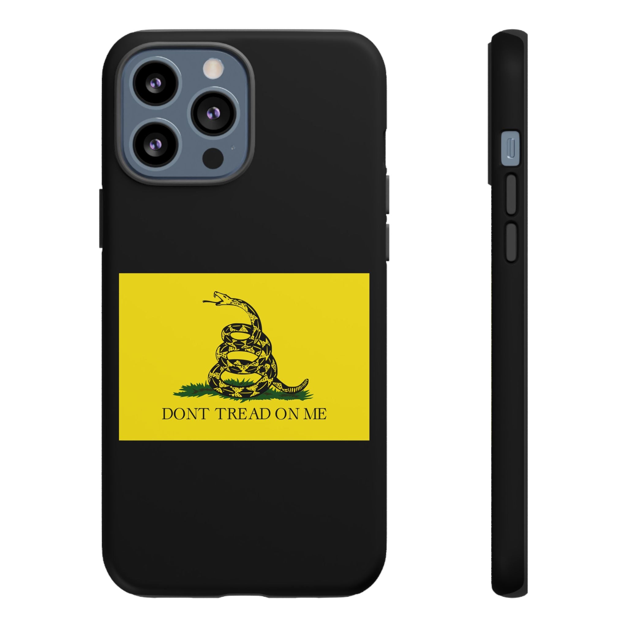 Gadsden flag "Dont Tread on Me" Tough Black & Yellow Cases