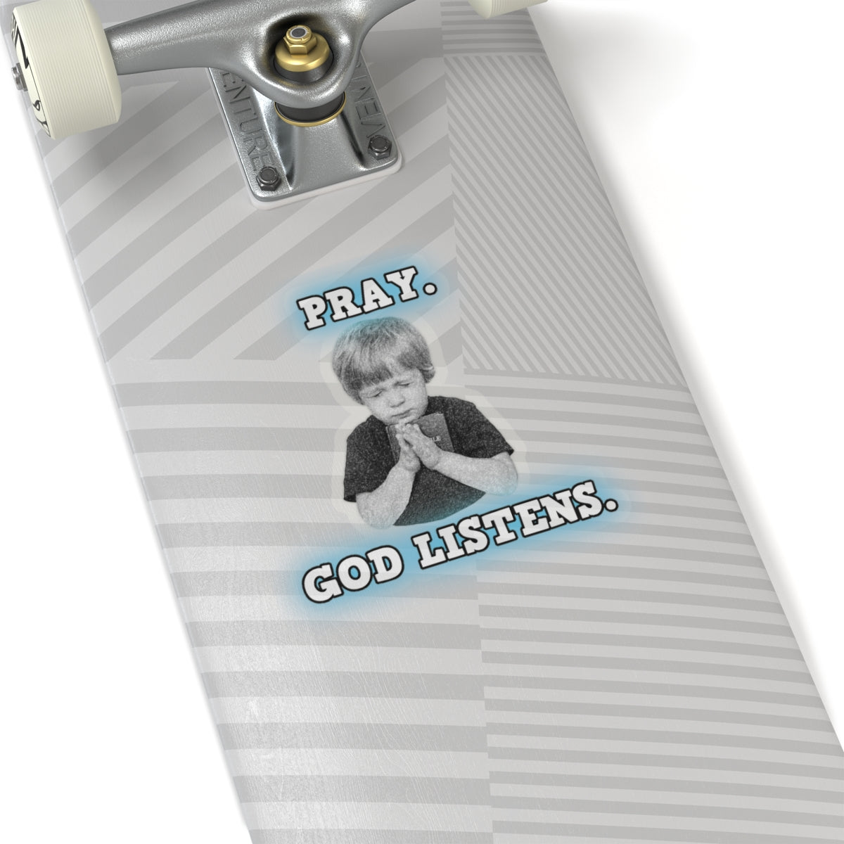 Pray. God Listens. Kiss-Cut Stickers