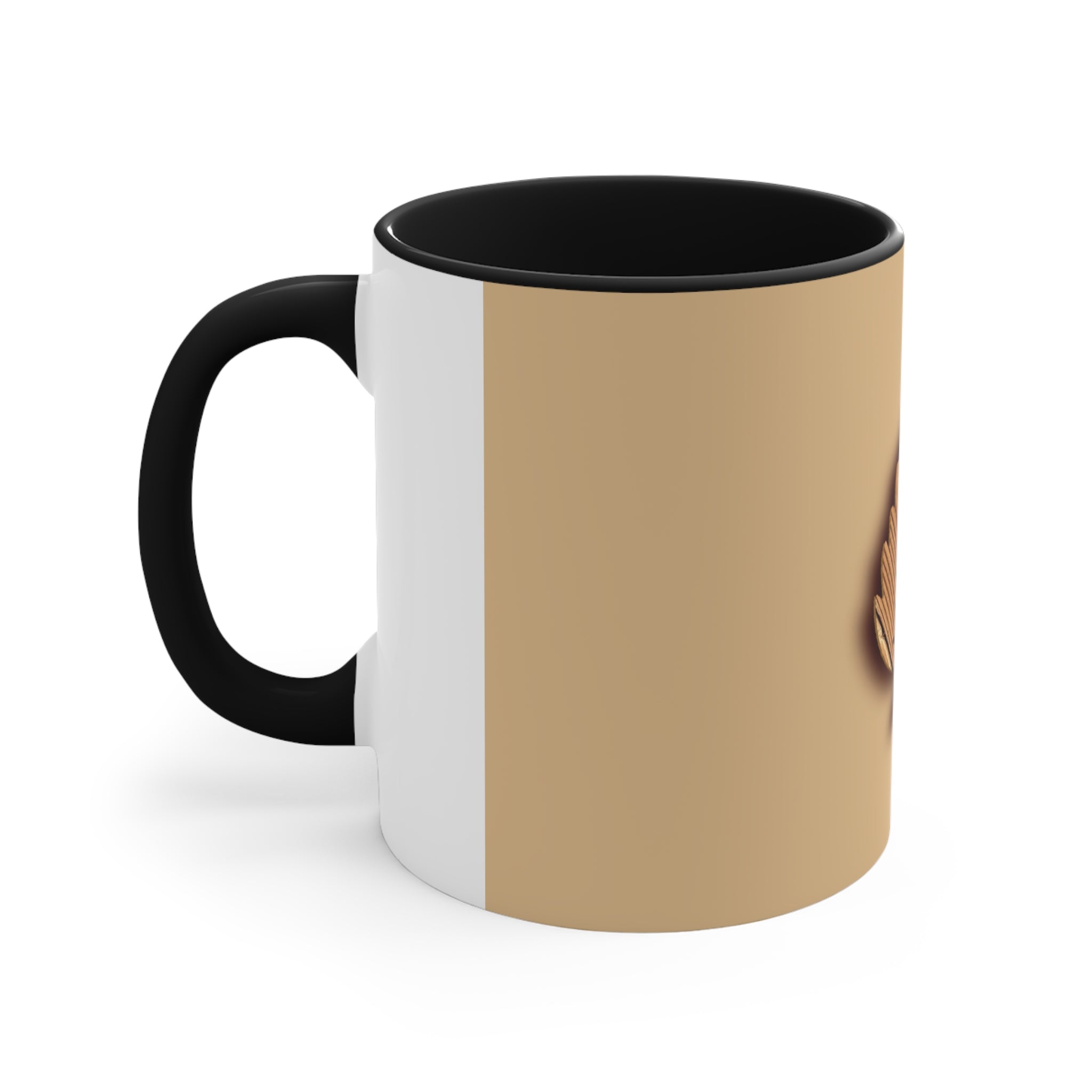 Wooden Tree Logo Accent Coffee Mug, 11oz