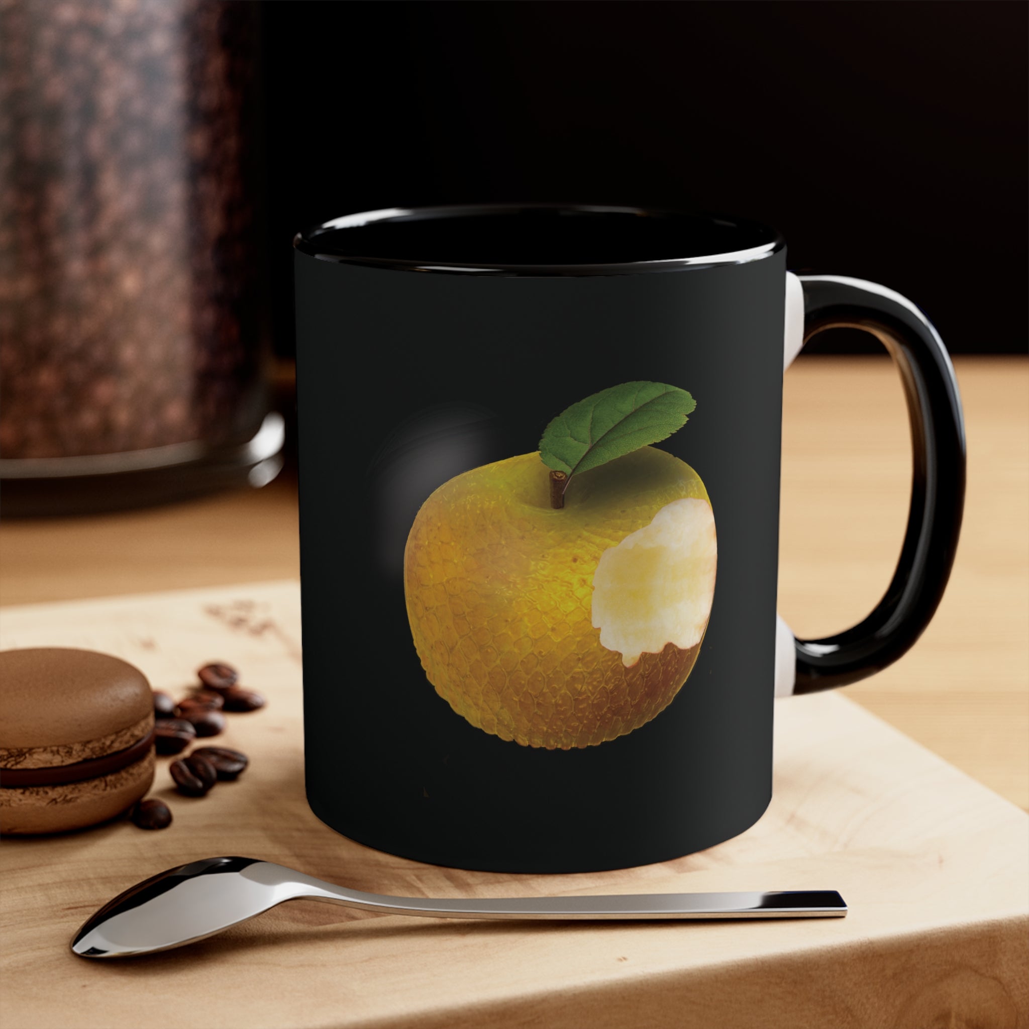 The Adam and Eve Apple: Original Sin Series Accent Coffee Mug, 11oz