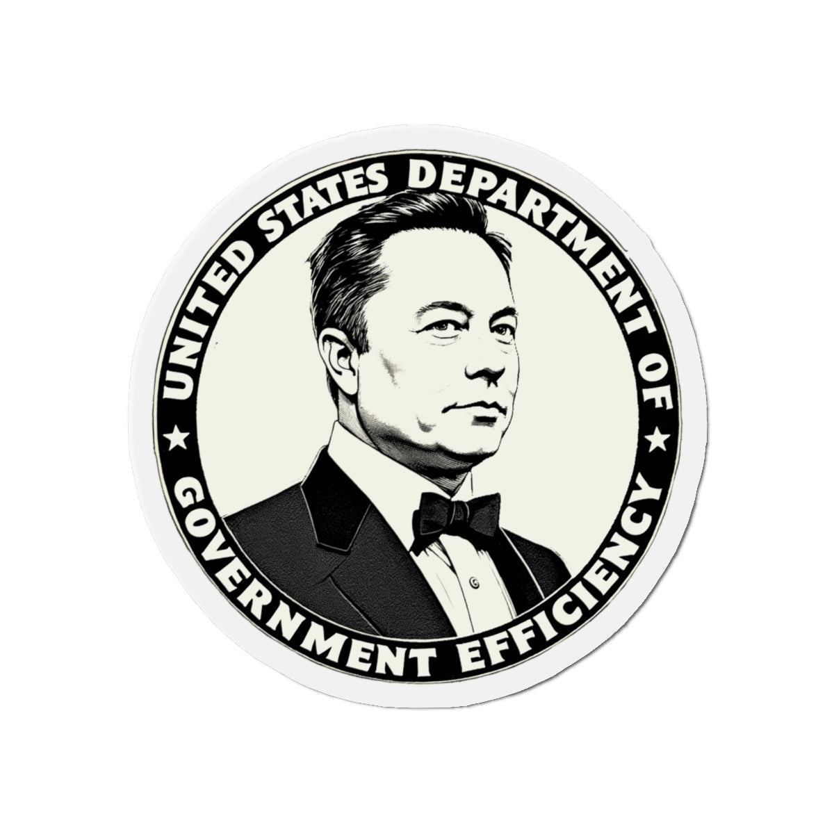 US DOGE Elon Musk Die-Cut Magnets