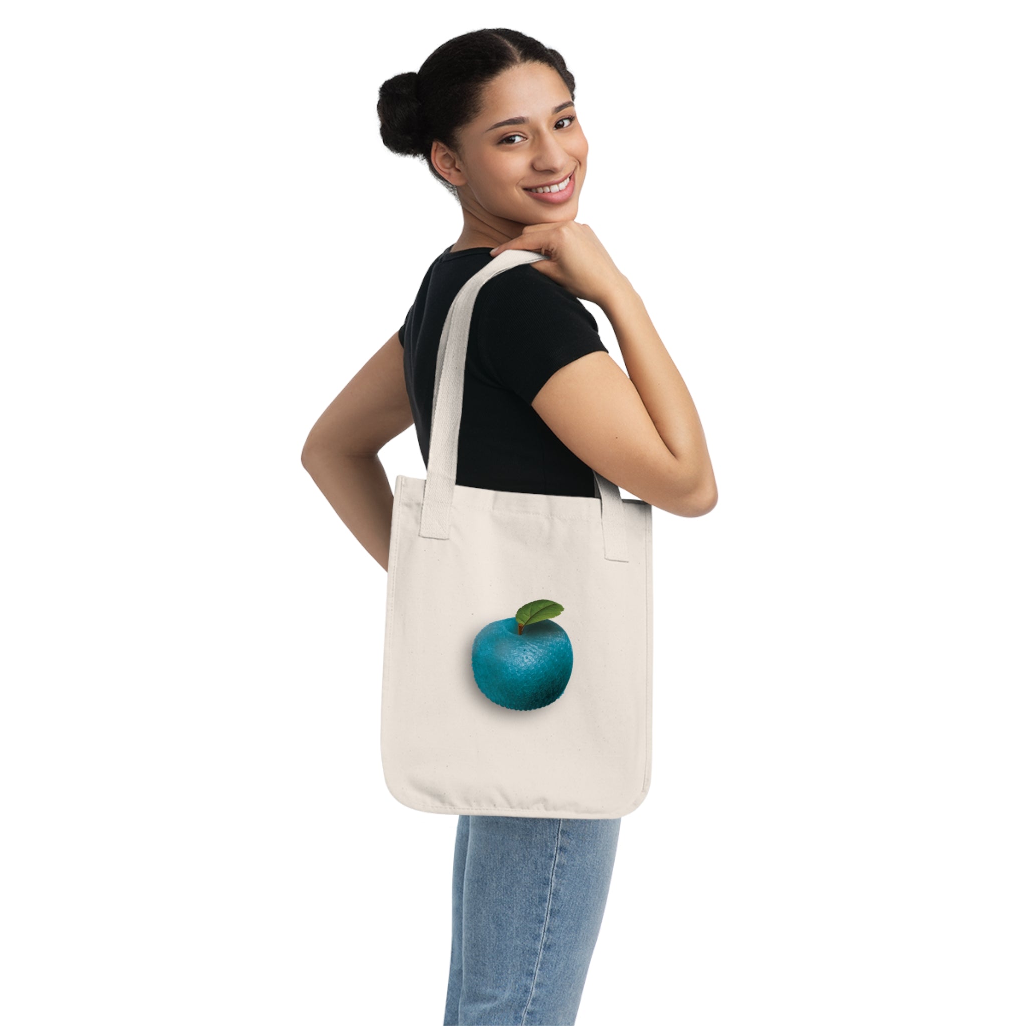 The Adam and Eve Apple: Original Sin Series Organic Cotton Canvas Tote Bag