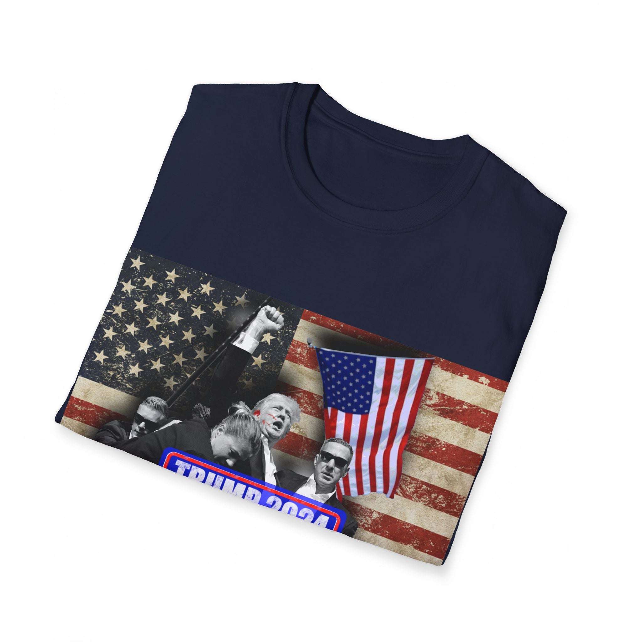 Trump 2024 "Fight!" T-Shirt – Commemorate July 13th, 2024 with a Patriotic Message