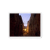 Holy Land Jerusalem Old City Photograph Die-Cut Magnets - Jewish Quarter Alley at Dusk Divine Providence