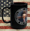 Trump Mugshot 2024 Election TOO BIG TO RIG MAGA Mug 15oz