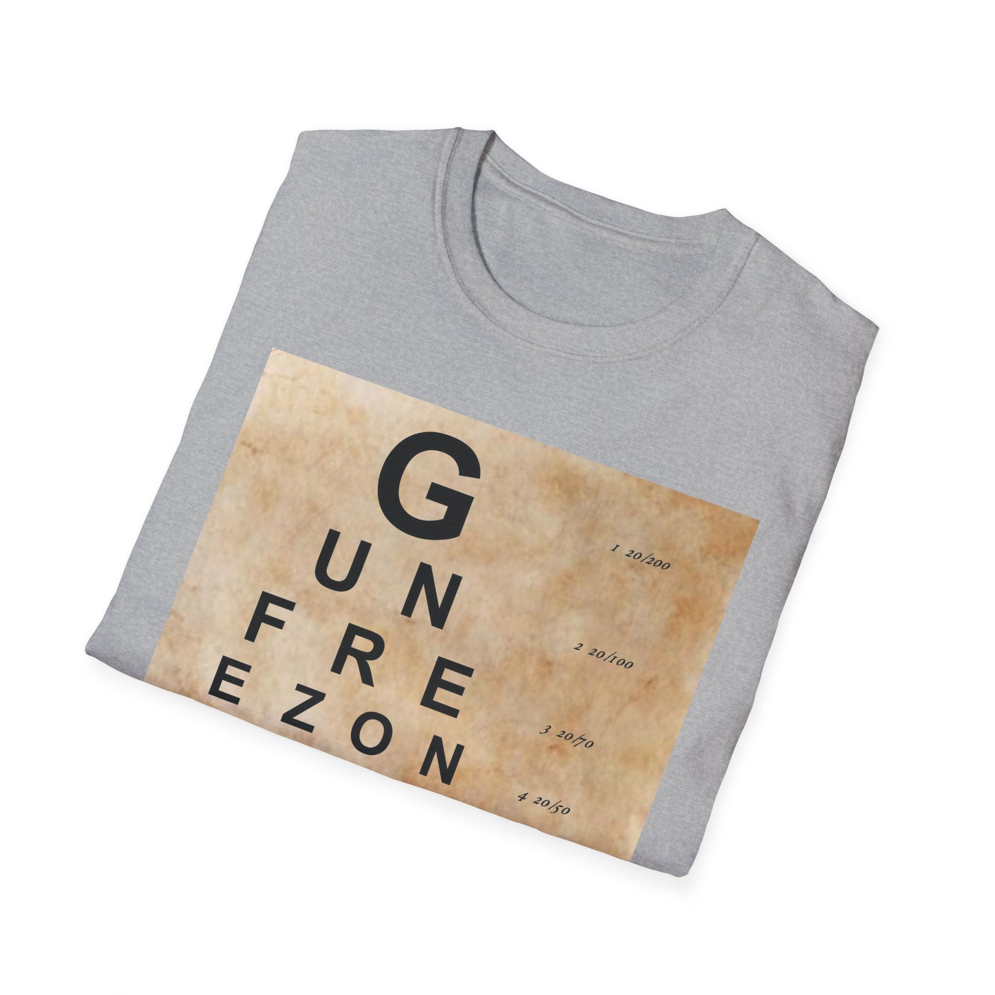 Second Amendment Eye Chart T shirt