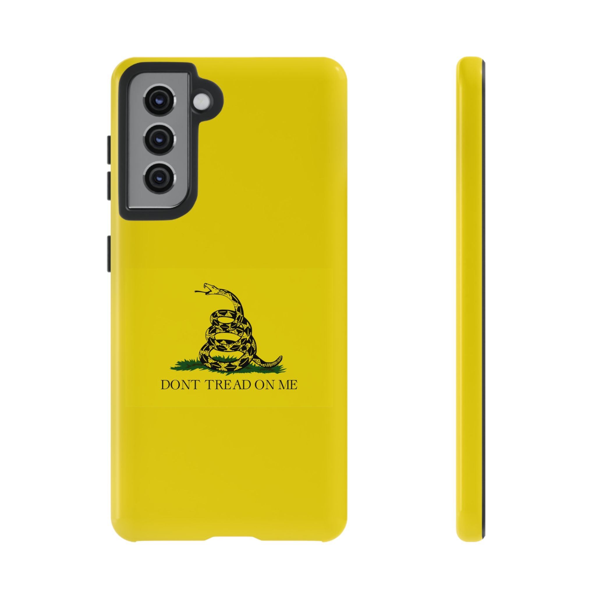 Gadsden flag "Dont Tread on Me" Tough Yellow Cases