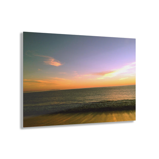 One Moment After Sunset Over Will Rogers Beach, Santa Monica, California - Acrylic Print