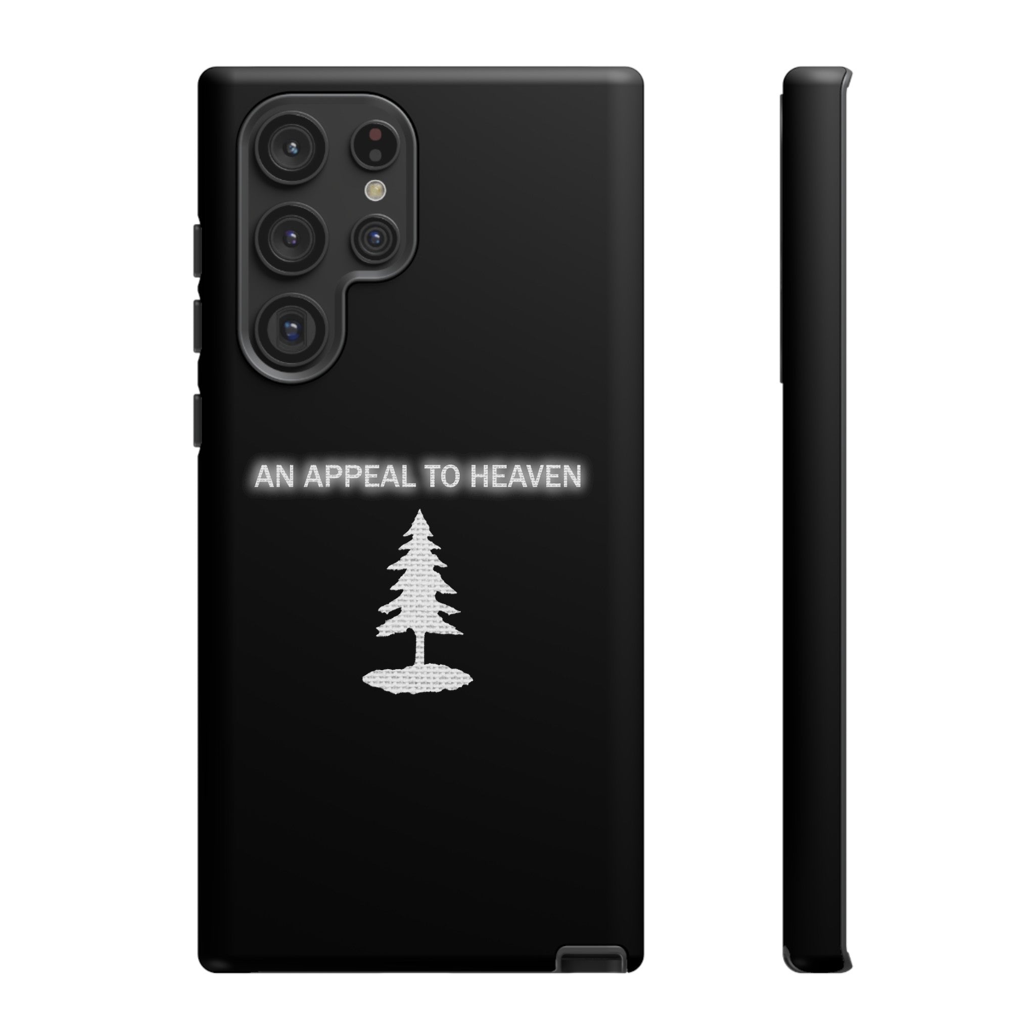 An Appeal To Heaven Flag Tough Cases Black & White