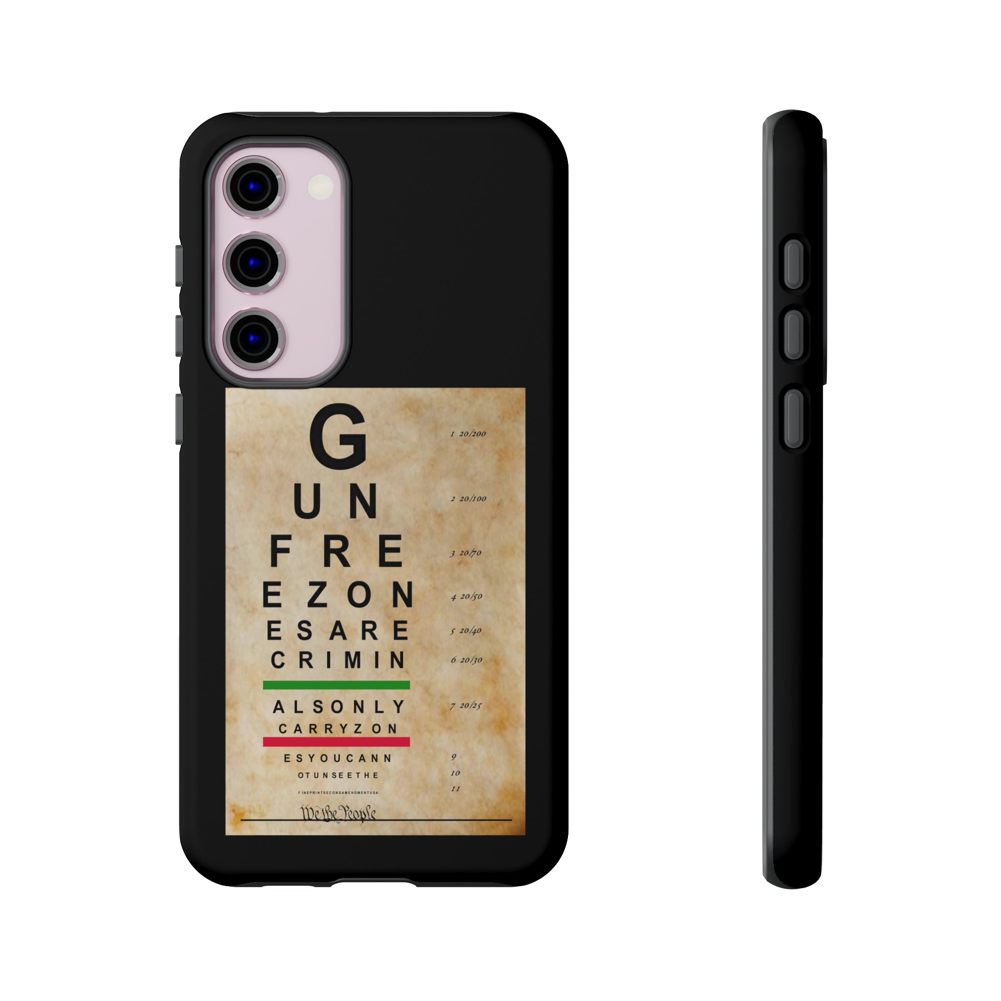 Second Amendment Eye Chart Tough Case